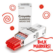 Crayola Red / 12 Count (Pack of 1) / Standard Packaging Coloring Pens & Markers