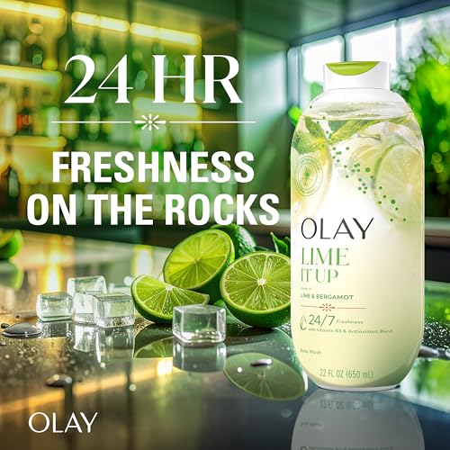 Olay Lime It Up with Lime & Bergamot / 22 Fl Oz (Pack of 1) / White Body Washes