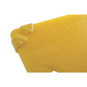 Kratos by Yellow Cutting Board with Non-Slip Grippers - 15" L x 20" W x 1/2 H by HUBERT – Plastic, Yellow, Model 1520-AL-YL