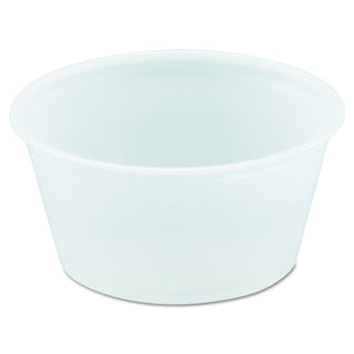 SOLO Cup Company DCC B200N-0100 Polystyrene Portion Cup, 2oz Capacity, Translucent, Polystyrene, 2 fl. oz. Capacity (Pack of 