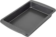 Chicago Metallic Everyday Nonstick 9x13 Inch Cake Pan | Carbon Steel Rectangular Baker, Gray, Even Heat Distribution, PTFE and PFOA Free Silicone Coating, Oven Safe to 450F
