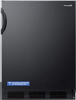 ACCUCOLD 24" Wide Refrigerator, Black - FF7BK
