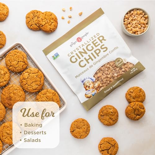 The Ginger People Crystallized-Ginger Chips / 2lb (Pack of 1) / 1 Dried Ginger