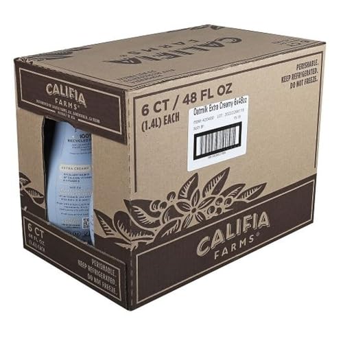 Califia Farms 64 Fl Oz (Pack of 6) / Oatmilk / 1 Breakfast Foods