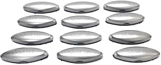 Quartet Boards SFEB3 6.5 x 2 x 1.125 in. Premium Magnetic 3-in-1 Glass Board Eraser44; Silver - Pack of 12