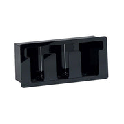 Three Section Built-In lid Organizer by DISPENSE-RITE – Acrylic, Black, Model FML-3