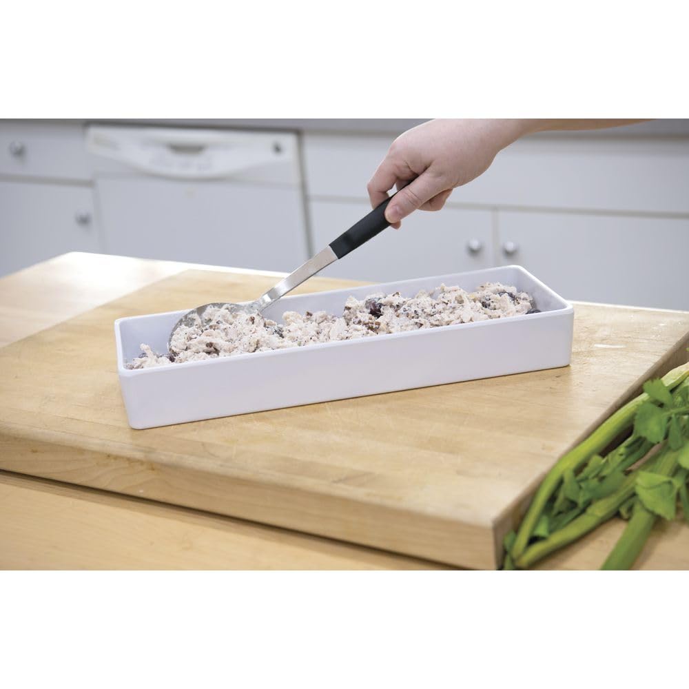 Modular Melamine Straight-Sided Pan by HUBERT – 3.0 ounces, Melamine, White, Model H0297-WHITE