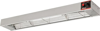 Winco 36" Silver Food Heat Lamp Strip Heater with Undermount Brackets