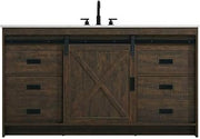 Austin 60" Single Bathroom Vanity in Expresso
