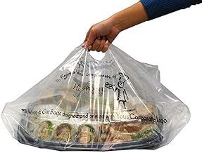 Pak Sher Party Tray Bag, 18" x 7" x 24.5", Clear, 40 lb. | 50/Pack