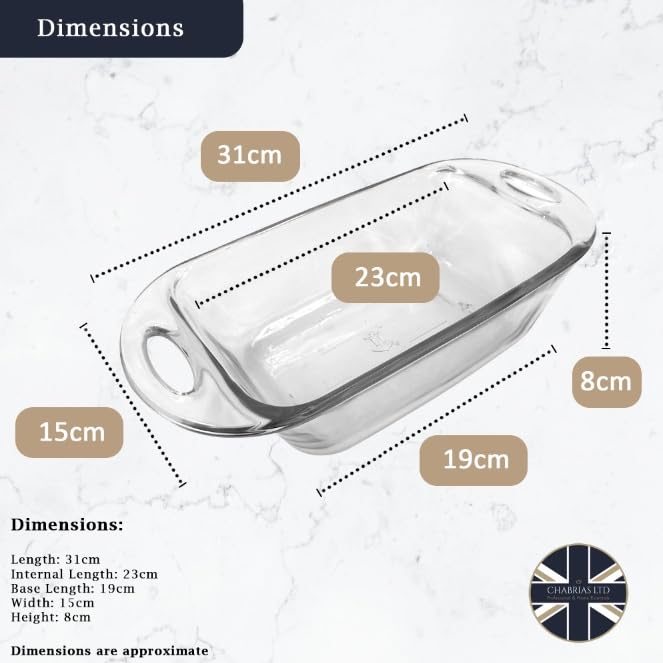 5 Inch x 9 Inch Glass Loaf Dish by Anchor Hocking – 9-Inch, 1.4 liters, Glass, clear, Model 81933OBL5