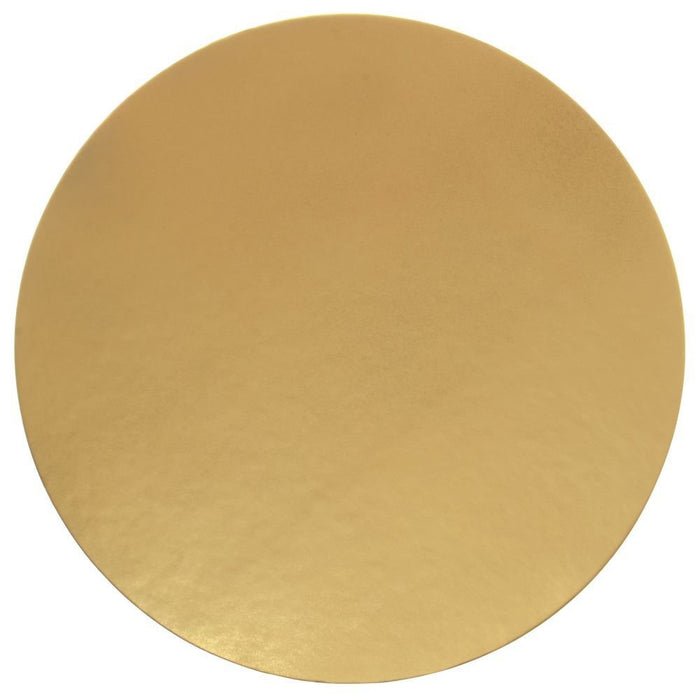Gold Round Cake Boards High-Gloss - 8" Dia 100 per Case