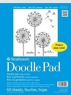 Strathmore 100 Series Tape Bound Youth Doodle Pad, 9 X 12 inches, 60 Sheets (27-009)