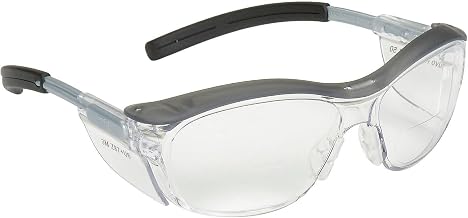 3M NUVO Reader Protective Eyewear, 1.5 Diopter, Gray Frame, Clear Lens