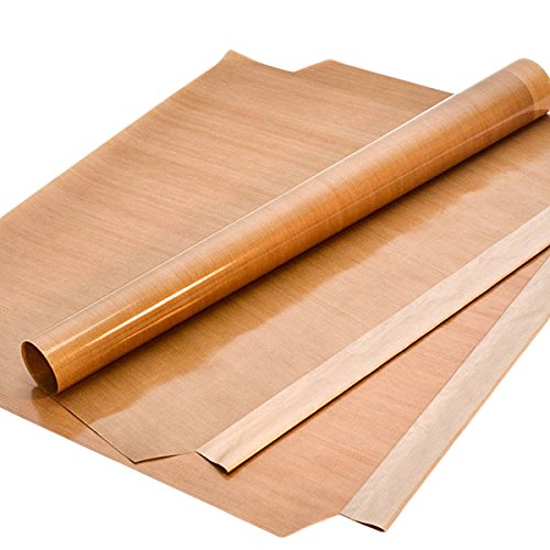 Vulcan VMCS 101/201 Clamshell Griddle PTFE Release Sheets w/Bracket Loop (10 Sheets) by Essentialware – 21.25" X 23.75″, Tan/Brown, Pack of 10