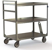 158859 Easy-Tow Classroom Meal Delivery Cart, Three 35" x 21" Shelves