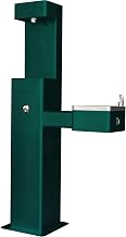 Global Industrial Outdoor Drinking Fountain with Bottle Filling Station