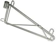 FPMB18SCH Post Mount Wall Brackets, for Wire Shelving, Single, for 18" deep Shelf, Includes: Chromate Shelf caps & Plastic Split Sleeves, for Dry Storage