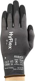 Ansell Healthcare 113041 Series 11-840 HyFlex Light Nitrile Duty FORTIX Foam Glove, Size 11, Gray (Pack of 144)