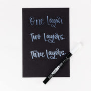 Brush Pen Fudenosuke pastel for black paper by Tombow – 1 Count (Pack of 1), paper, White, Model 4901991820737