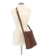 Womens Leather Crossbody Purse Shoulder Bag by Timberland – One Size, 1 pounds, Leather, Cognac, Model DB1501/35