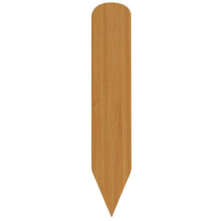 Wood-Look Plastic Double-Sided Stick-Style Write On Wipe Off Sign Pick - 1 1/16" L x 5 7/8" H by HUBERT – Brown, Model PICK-BAMBOO