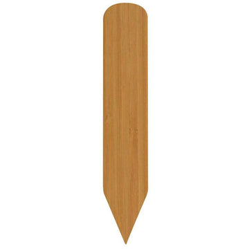 Wood-Look Plastic Double-Sided Stick-Style Write On Wipe Off Sign Pick - 1 1/16" L x 5 7/8" H by HUBERT – Brown, Model PICK-BAMBOO