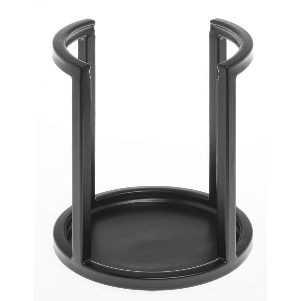 Black Plate Holder - 6 1/2"Dia x 8 1/5"H by HUBERT – Large, Metal, Black