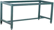 Adjustable Height Box Tube Workbench Frame, 52" W X 27" D, Gray