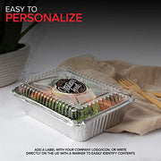 Stock Your Home 2 lb / 100 Pack / Silver Disposable Cookware