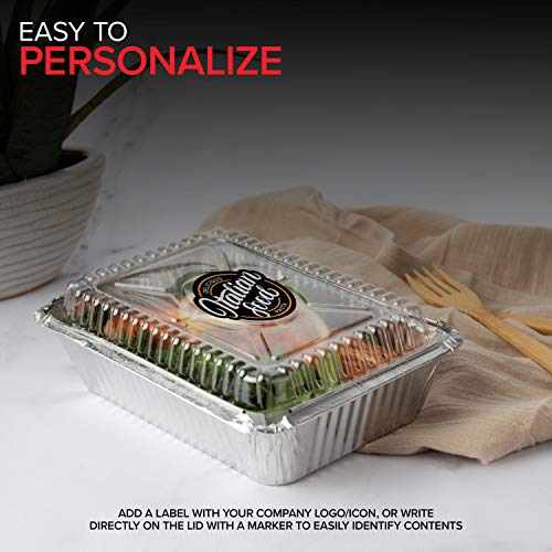 Stock Your Home 2 lb / 100 Pack / Silver Disposable Cookware