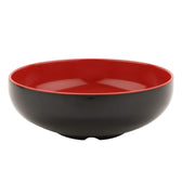 1.3 qt Black/Red Melamine Bowl (Set of 12) by GET – 1.3 qt, 1.3 quarts, Melamine, Black, Pack of 12