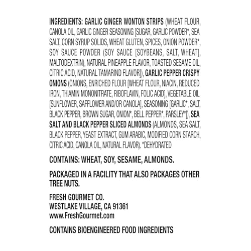 Fresh Gourmet Asian Fusion Crunch / Asian Fusion / 3.5 Ounce (Pack of 1) Salad Toppings