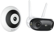 REOLINK 6MP 360° Fisheye & 4K 8MP Panoramic WiFi Security Camera Bundle, Dual-Band WiFi Cameras with Wide-Angle View, Smart Detection, Motion Tracking, Color Night Vision, Local Storage
