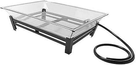 Cal-Mil IP102-13 Small Metal Ice Carving Pedestal, 19" W x 27" D x 8" H, Clear