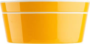 Tablecraft Marvista Collection Round Stackable Bowl and Lid, 1 Qt Capacity, 7" x 7" x 3.25", Clementine Melamine, Space-Saving Food Container for Prep, Serving, and Organization