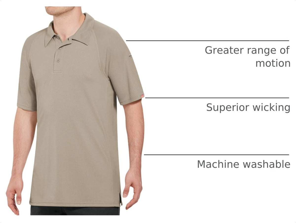Red Kap 5X-Large / Tan / Big-tall Active Performance Polo Shirt Polos