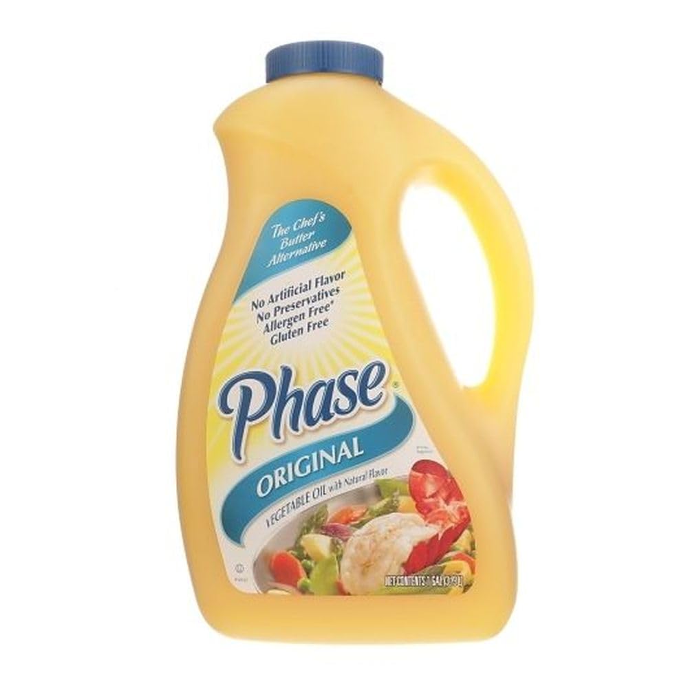 Phase Trans Fat Free Liquid Butter Alternative by Ventura Foods – 128 Fl Oz (Pack of 3), Pack of 3, Model 15391
