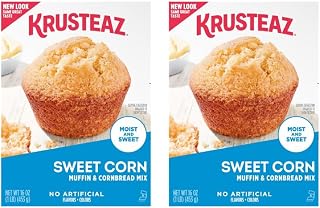 Krusteaz Sweet Corn Muffin & Cornbread Mix, 16 OZ (Pack of 2)