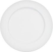 CAC China HMY-16 10-1/2-Inch Harmony Porcelain Plate, White, Box of 12