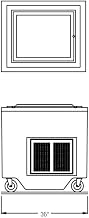 36" Fiberglass Frost top Unit