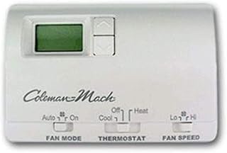 Coleman Mach 6636-3441 Two Stage Digital Thermostat, Wall Mount - A/C & Gas Furnace, White