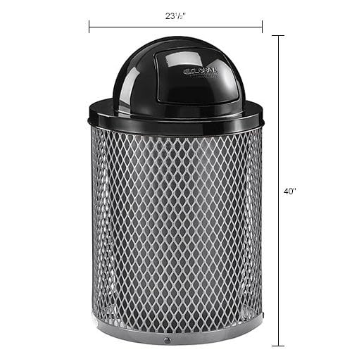 Global Industrial Gray / 36 Gallon / Industrial Trash, Recycling & Compost