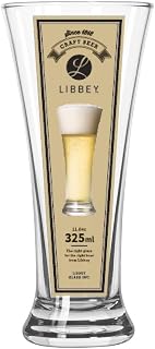 Libbey FUJIEI LB-008 Craft Beer Series Beer Glass, Flared Pilsner, 11.8 fl oz (325 ml), Beer Glass, Dishwasher Safe, Commercial Use, Compare to Drink Craft Beer, Delicious, Fragrant, Flavor, Flavor, Squishy,