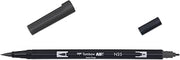 Tombow Dual brush-n25 – Double Brush Tip Marker, Black