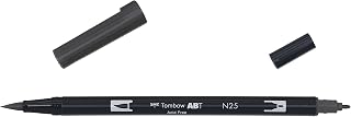 Tombow Dual brush-n25 – Double Brush Tip Marker, Black