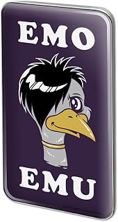 Emo Emu Funny Humor Metal Rectangle Lapel Hat Pin Tie Tack Pinback