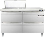 DL48-8-D Designer Line Sandwich Unit, 48" W, With 8 Pan Top Openings & Four Drawers