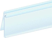 Label Holders for Shelves with Moldings ClearGrip Plastic Extra Duty - 1 1/4"H x 47 7/8"L