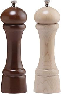 Chef Specialties Windsor Pepper Salt Mill Set, 8 Inch, Walnut and Natural